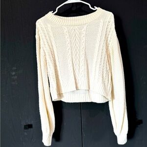 Double Zero knitted white sweater - size Small